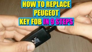 How to replace Peugeot key fob or key case in 9 steps!